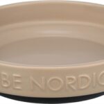 Trixie Be Nordic Voerbak Kat Keramiek / Rubber Taupe - 16 cm
