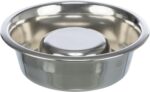 Trixie Voerbak Hond Slow Feeding Rvs - 17 cm