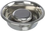 Trixie Voerbak Hond Slow Feeding Rvs - 17 cm