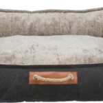 Trixie Be Nordic Hondenmand Fohr Zwart / Zand - 100 x 80 x 30 cm