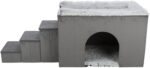 Trixie Hondenmand Huis Harvey Met Trap Grijs / Wit - 154 x 60 x 60 cm