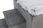 Trixie Hondenmand Huis Harvey Met Trap Grijs / Wit - 154 x 60 x 60 cm