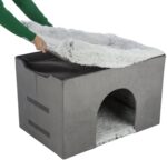 Trixie Hondenmand Huis Harvey Met Trap Grijs / Wit - 154 x 60 x 60 cm