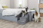 Trixie Hondenmand Huis Harvey Met Trap Grijs / Wit - 154 x 60 x 60 cm