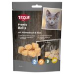 Trixie Premio Kip & Kaas Rolletjes Voor Katten Glutenvrij - 50 g