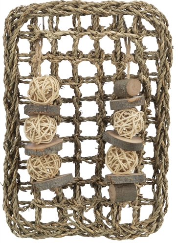 412876.jpg Trixie Knaagdier Mat Met Speeltjes Zeegras - 18 x 30 cm