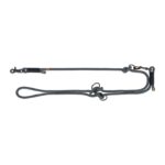 Trixie Soft Rope Hondenriem Verstelbaar Zwart / Grijs - 200 x 1 cm