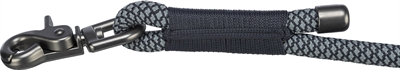 Trixie Soft Rope Hondenriem Verstelbaar Zwart / Grijs - 200 x 1 cm