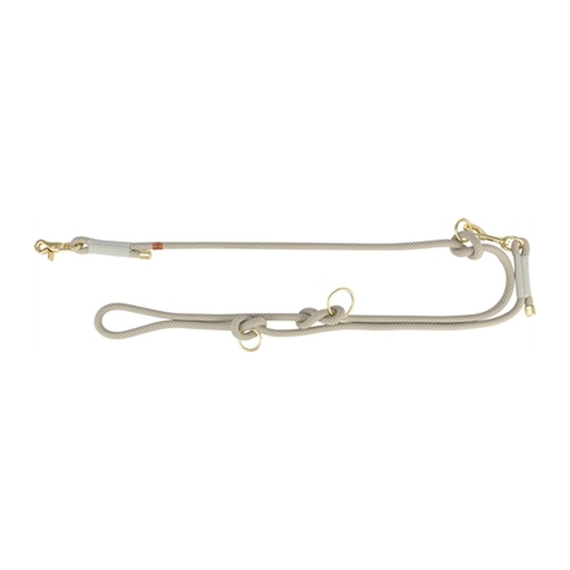 Trixie Soft Rope Hondenriem Verstelbaar Grijs / Lichtgrijs - 200 x 1 cm