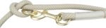 Trixie Soft Rope Hondenriem Verstelbaar Grijs / Lichtgrijs - 200 x 1 cm