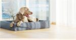 Bia Bed Kunstleer Hoes Hondenmand Grijs - Bia-7 120 x 100 x 15 cm