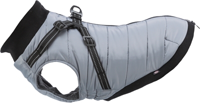 413193.jpg Trixie Hondenjas Pontis Met Tuig Grijs - 45 cm