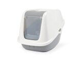 Savic Kattenbak Nestor Giant Wit / Lichtgrijs - 75,5 x 56 x 55,5 cm