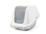 Savic Kattenbak Nestor Giant Wit / Lichtgrijs - 75,5 x 56 x 55,5 cm