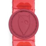 Morso Halsband Gerecycled Lipstick Roze - 43-70 x 2,5 cm