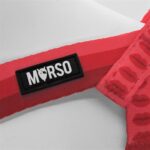 Morso Mini Hondentuig Verstelbaar Gerecycled Lipstick Roze - 24-32 x 1,5 cm