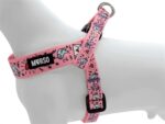 Morso Mini Hondentuig Verstelbaar Gerecycled Sweet Tweet Roze - 29-38 x 2,5 cm