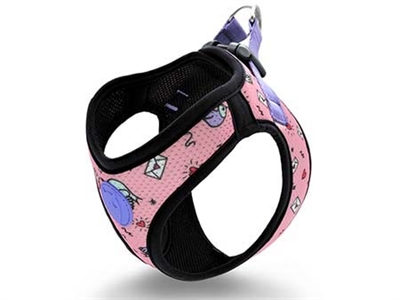 413562.jpg Morso Hondentuig Body Mesh Gerecycled Sweet Tweet Roze - 26-30 cm