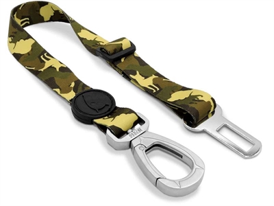 Morso Honden Autogordel Gerecycled Full Metal Dog Bruin - 40-65 x 1,5 cm Tot 20 kg
