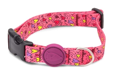 Morso Halsband Hond Gerecycled Pink Think Roze - 30-42 x 1,5 cm