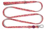 Morso Hondenriem Verstelbaar Gerecycled Pink Think Roze - 75-230 x 1,5 cm 1-4 kg