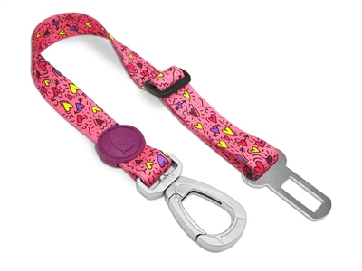 Morso Honden Autogordel Gerecycled Pink Think Roze - 40-65 x 1,5 cm Tot 4 kg