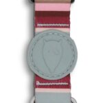 Morso Halsband Hond Gerecycled Skyline Rood / Roze - 30-42 x 1,5 cm