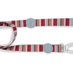 Morso Hondenriem Gerecycled Skyline Rood / Roze - 120 x 1,5 cm Tot 6 kg