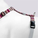 Morso Hondentuig H-Tuig Gerecycled Skyline Rood / Roze - 60-80 x 2,5 cm