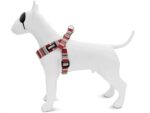Morso Mini Hondentuig Verstelbaar Gerecycled Skyline Rood / Roze - 24-32 x 1,5 cm