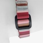 Morso Mini Hondentuig Verstelbaar Gerecycled Skyline Rood / Roze - 24-32 x 1,5 cm