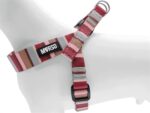 Morso Mini Hondentuig Verstelbaar Gerecycled Skyline Rood / Roze - 29-38 x 2,5 cm