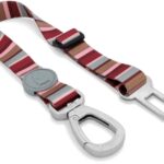 Morso Honden Autogordel Gerecycled Skyline Rood / Roze - 40-65 x 2,5 cm Tot 80 kg