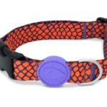 Morso Halsband Hond Gerecycled Urban Lizard Rood - 37-58 x 2,5 cm
