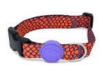 Morso Halsband Hond Gerecycled Urban Lizard Rood - 43-70 x 2,5 cm