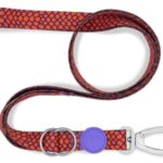 Morso Hondenriem Verstelbaar Gerecycled Urban Lizard Rood - 65-200 x 2,5 cm 20-80 kg