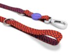 Morso Hondenriem Verstelbaar Gerecycled Urban Lizard Rood - 65-200 x 2,5 cm 20-80 kg