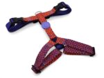 Morso Hondentuig H-Tuig Gerecycled Urban Lizard Rood - 60-80 x 2,5 cm