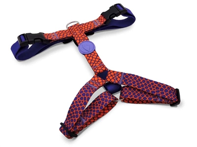 Morso Hondentuig H-Tuig Gerecycled Urban Lizard Rood - 70-100 x 2,5 cm