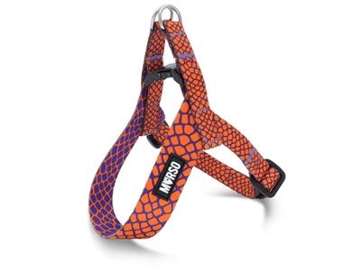 Morso Mini Hondentuig Verstelbaar Gerecycled Urban Lizard Rood - 29-38 x 2,5 cm
