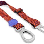 Morso Honden Autogordel Gerecycled Urban Lizard Rood - 40-65 x 1,5 cm Tot 20 kg