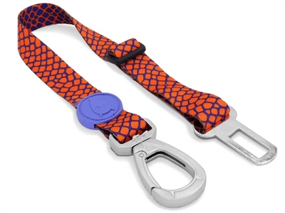 Morso Honden Autogordel Gerecycled Urban Lizard Rood - 40-65 x 2,5 cm Tot 80 kg