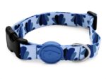 Morso Halsband Hond Gerecycled Splash Blauw - 30-42 x 1,5 cm