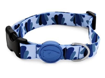 Morso Halsband Hond Gerecycled Splash Blauw - 30-42 x 1,5 cm