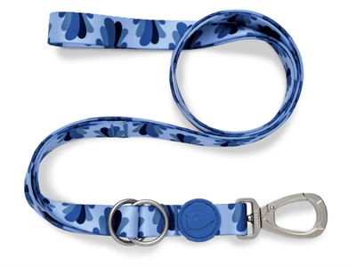 Morso Hondenriem Verstelbaar Gerecycled Splash Blauw - 75-230 x 1,5 cm 1-4 kg