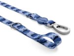 Morso Hondenriem Verstelbaar Gerecycled Splash Blauw - 75-230 x 1,5 cm 1-4 kg