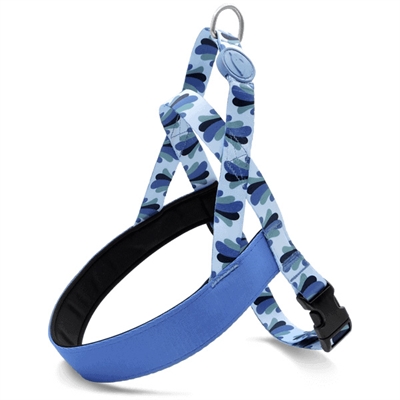 Morso Norwegian Hondentuig Gerecycled Splash Blauw - 39-48 x 35 cm