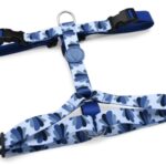 Morso Hondentuig H-Tuig Gerecycled Splash Blauw - 40-55 x 1,5 cm