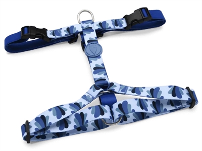 413732.jpg Morso Hondentuig H-Tuig Gerecycled Splash Blauw - 40-55 x 1,5 cm