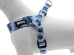 Morso Mini Hondentuig Verstelbaar Gerecycled Splash Blauw - 29-38 x 2,5 cm